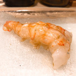 うを徳 - 大ボタン海老のにぎり