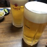 樽駅前店 - 大ジョッキ　生ビール