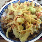 ねぎどん - 大きな揚げたてのかき揚げ！