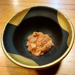 小魚料理 とみ助 -  真鯛の酒盗は日本酒にぴったりの乙な逸品です！！(o^^o)