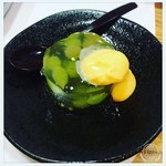 薩摩地鶏と季節の料理 季彩 - デラウェアのゼリー寄せ