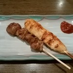 養老乃瀧 - 砂肝串＆特製つくね串