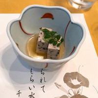 中納言 千日前味楽館 - 前菜（黒ゴマのムース）