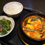 Wagyuu Yakiniku Tokori - 和牛ホルモンの純豆腐 1,280円