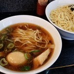 塩そば専門店 桑ばら - 秋刀魚節と鶏のつけそば（ある日の裏そば）