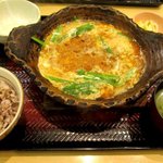 Ootoya - 四元豚ロースかつの玉子とじ定食！