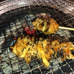 Shichirin Yakisakaba Tengu - 皮串  焼きが甘いので自分で焼きました！