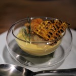 Grill & Pasta es - "雲丹を添えた　トウモロコシのムース"