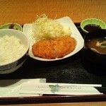 魚民 - とんかつ定食（ランチ/680円）（2011/7）
