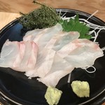 越中屋  - 天然くえの造り(昆布締めと造り) 