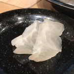 越中屋  - めいち鯛昆布締め(サービス)