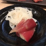 越中屋  - レンコンとミョウガの酢漬け(サービス)