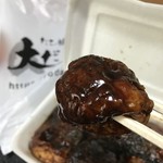 たこ焼 大だいこ - 料理写真:ソースたっぷり、タコも大きかったですよ!(2019.8.23)