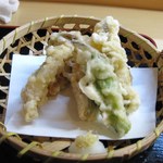 さち丸 - おまかせお魚定食の天ぷら