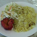 Kashimiru - ライス、サラダ、タンドリーチキン