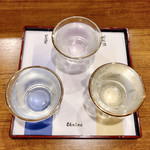 春壱 - 日本酒飲みくらべセット日高見・Ohmine・荷札酒