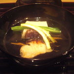 大神 - 【参の膳】其の二。焼鰆と胡麻豆腐の吸物。