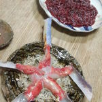 辰寿し - タラバ刺身、ミンク鯨刺身