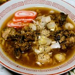 武者気 - 切り落としちゃーしゅうは、ラーメンに入れて、つまみとして食べました