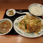 Hidakaya - 辛　バクダン炒め定食￥680
