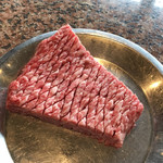鉄板焼ステーキ 一ッ葉ミヤチク - 宮崎牛ダイヤステーキコースの赤身150g
