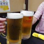 大衆酒場 亀屋 - 黒ラベル490円でかんぱ～い♪