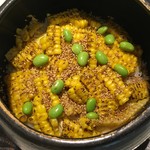 Rantei Bibian - トウモロコシと枝豆の土鍋御飯