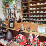 アマノ - 調度類　布ものは常連さんの置き土産だそう