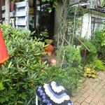 アマノ - ステキなお庭を入ったとこに入口があるミャ。