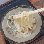 Teuchi Udon Ichiya - 麺のリフトアップ