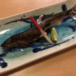 天鮨 - 焼き物：鮎の塩焼き
