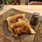 のまる - 帆立とゴールドラッシュの餃子 実山椒のソース