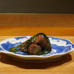 日本料理 幸庵 - 松阪牛とトロ茄子の焼物