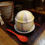 光本料理店 - 焼酎お湯割りと茶碗蒸し器