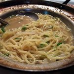 Shokudoudenuesuto - 炊き餃子の残ったスープでちゃんぽん麺