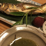 日本料理 たかむら - 和良鮎塩焼き、蓼酢