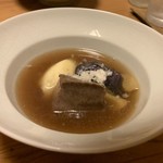 日本料理 たかむら - 秋田錦牛と賀茂茄子のシチュー 、マッシュポテト、黒トリュフ