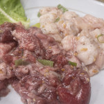 スタミナ苑 - タン元＋ホルモン 1,300円