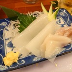 まいもんや かっぱ - 2019年8月　白イカの刺身
