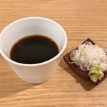 手打ち蕎麦切り 匠 - ざるのつゆと薬味