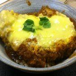 かつや - カレーチキンカツ丼　チーズを乗せてボリュームアップ♪