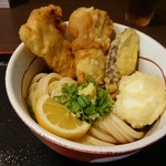 うどん ごくう - つくね天ぶっかけ