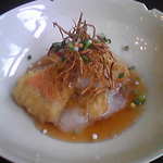 切麦屋 あいだ - 金目鯛の揚げ物です。