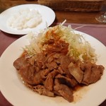 アップルサイダー - しょうが焼きランチ