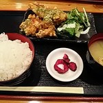 taishuuizakayatoriichizu - ねぎ塩タレ唐揚げ定食