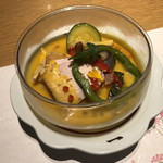 Fukuichi - もち豚ローストポークと南瓜の冷製スープ