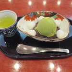 Azabu Sabou - 抹茶アイスクリームぜんざい