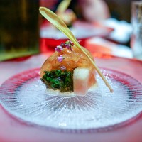 料庵 有とみ - ☆海老と金時草の酢物