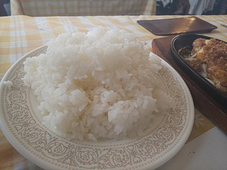 霜降牛ステーキ千 - ご飯超大盛(+100円)