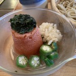 そば舎 あお - トマトソルベとしその冷たいつけ汁